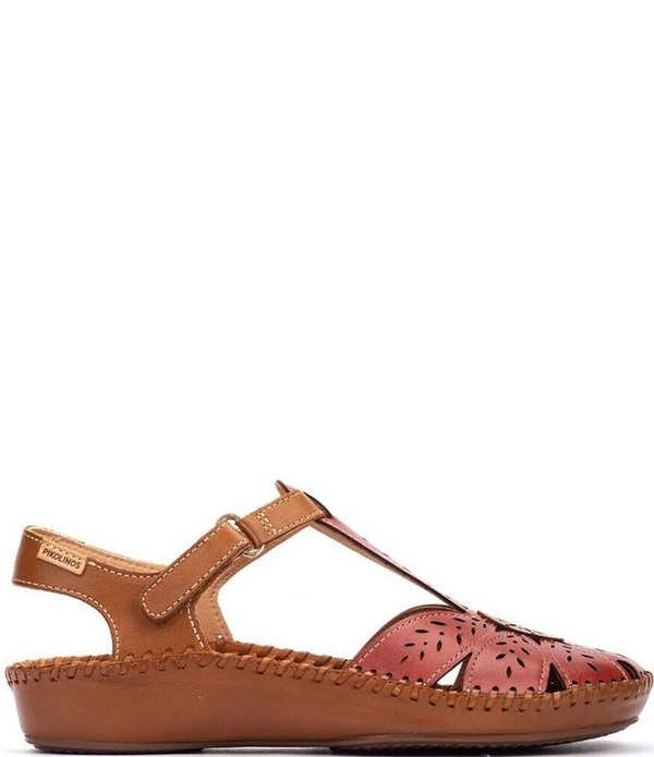ピコリーノス レディース シューズ パンプス サンダル なめし革 Pikolinos P Vallarta Perforated Leather T-Strap Sandalsandia