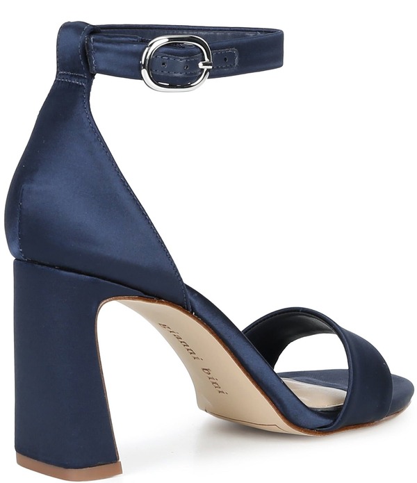 ジャンビニ レディース シューズ サンダル 繻子 踵 Gianni Bini Amandah Satin Block Heel Dressandals New Navy 米国海軍