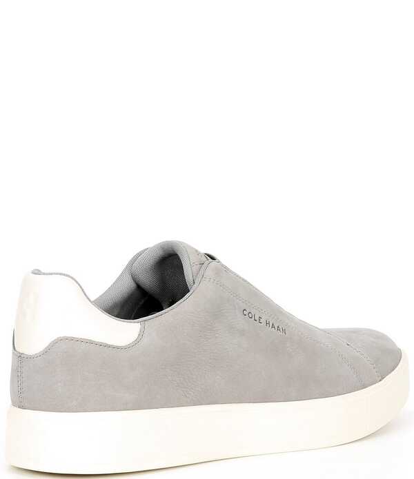 電話を掛けるハーン メンズ シューズ スリッポン・ローファー スニーカー Cole Haan Men\u0027s GrandPro Luxe Slip Onubuck Sneakersea Stone/Angora 石ころ