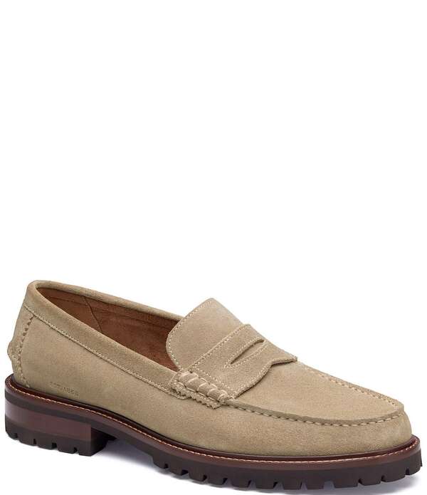 ジョンストンアンドマーフィー メンズ シューズ スリッポン・ローファー スエードクロス Johnston \u0026 Murphy Men\u0027s Collier Suede Penny Loafers Beige ベージュ