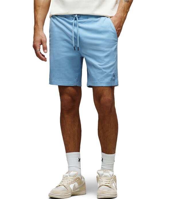 サイコバニー メンズ ボトムス 二分の一ズボン下・さる股引き 遊撃手ズボン下 Psycho Bunny Willistretch Tencel 7 Inseam Shorts Glacier Lake