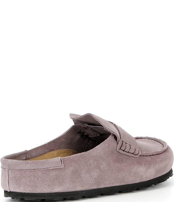 ビルケンシュトック レディース シューズ サンダル スエード Birkenstock Women's Naples 2.0 Suede Penny Keeper Clogs Faded Purple パープル|ReVida 店