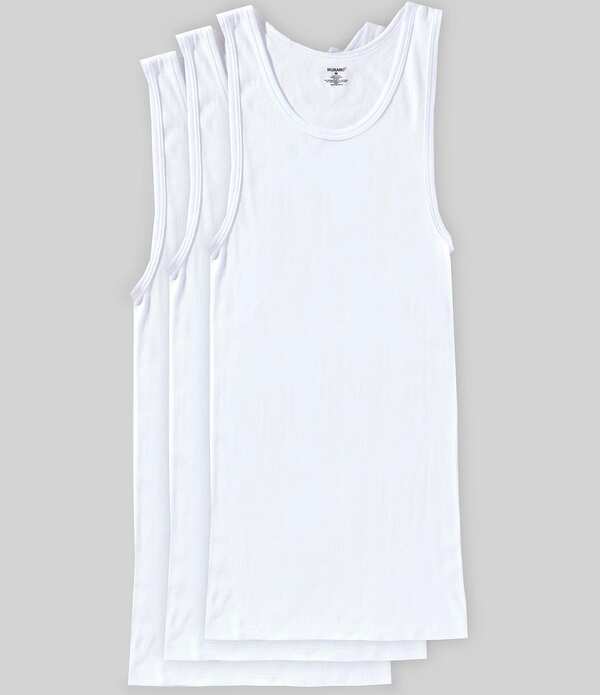 ムラノ メンズ トップス ティーシャツ Murano Tank 3-Pack White 白いこと