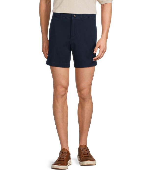 ラウンドトゥリーアンドヨーク メンズ ボトムス ハーフパンツ・ショーツ ショートパンツ Roundtree & Yorke The Cloud Collection 7 Flat Front Washed Chino Shorts Dark Navy ネイビー｜ReVida 店