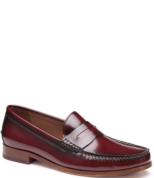 ジョンストンアンドマーフィー メンズ シューズ スリッポン・ローファー Johnston \u0026 Murphy Collection Men\u0027s Baldwin Penny Loafers Bordeaux