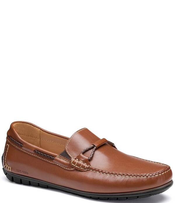ジョンストンアンドマーフィー メンズ シューズ スリッポン・ローファー なめし革 Johnston \u0026 Murphy Men\u0027s Cort 2.0 Leather Bit Loafers Tan タン
