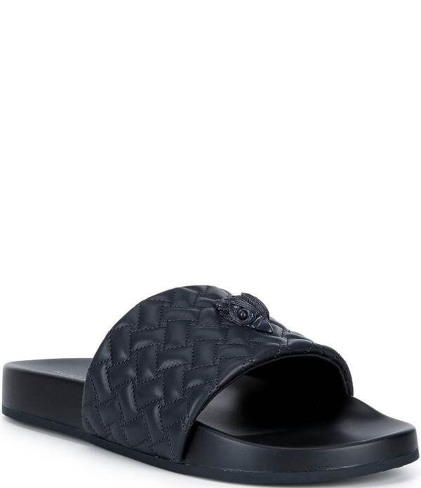 カートジェイガーロンドン メンズ シューズ サンダル Kurt Geiger London Men\u0027s Meena Eagle 2 Ornament Pool Slide Sandals Navy 米国海軍