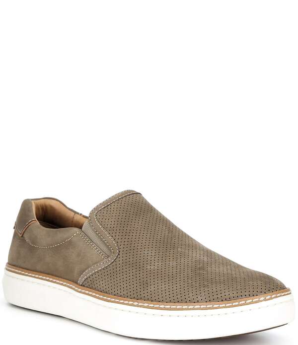 ジョンストンアンドマーフィー メンズ シューズ スリッポン・ローファー Johnston \u0026 Murphy Men\u0027s McGuffey 2 Perfed Slip-On Loafers Taupe トープ