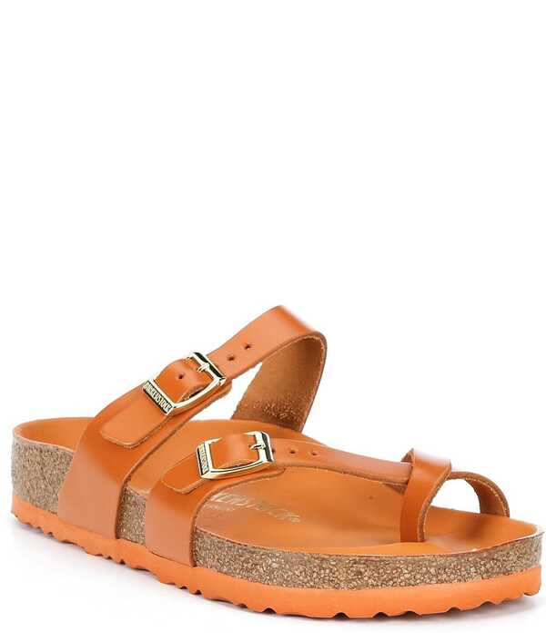 ビルケンシュトック レディース シューズ パンプス サンダル なめし革 Birkenstock Women\u0027s Mayari Amalfi Leather Toe Loop Sandals Kurkuma