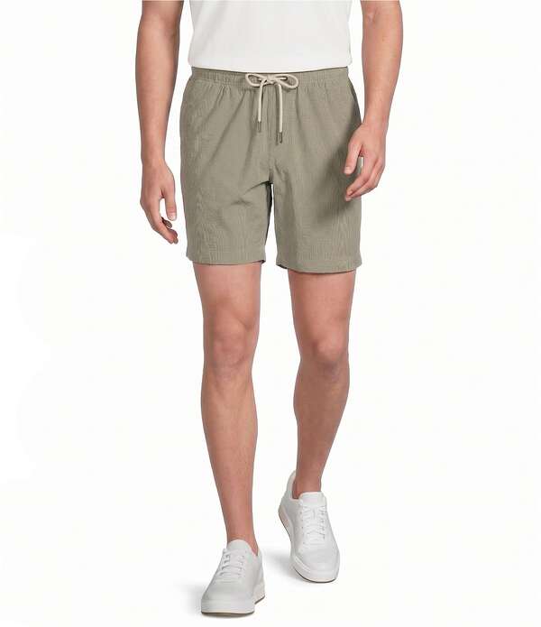 ラウン メンズ ボトムス 二分の一ズボン下・さる股引き コール天 遊撃手ズボン下 Rowm Garment Dyed Solidrawstring Corduroy 7 Inseam Shorts Dusty Green 緑であること
