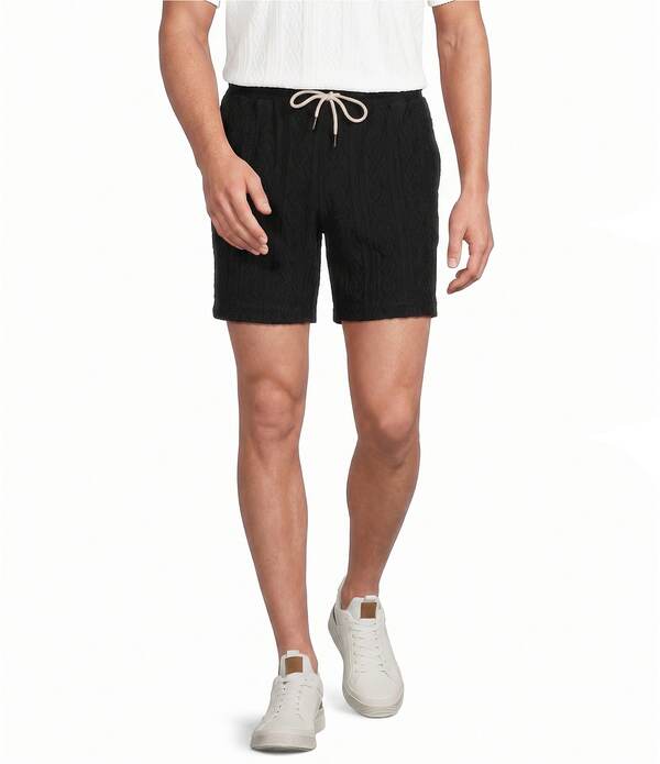 ラウン メンズ ボトムス 二分の一ズボン下・さる股引き パイル 遊撃手ズボン下 Rowm Solid Terry 7 Inseam Shorts Black 黒いこと