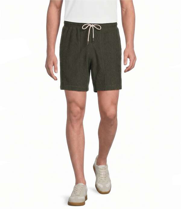 ラウン メンズ ボトムス 二分の一ズボン下・さる股引き パイル 遊撃手ズボン下 Rowm Solid Terry 7 Inseam Shorts Green 緑であること