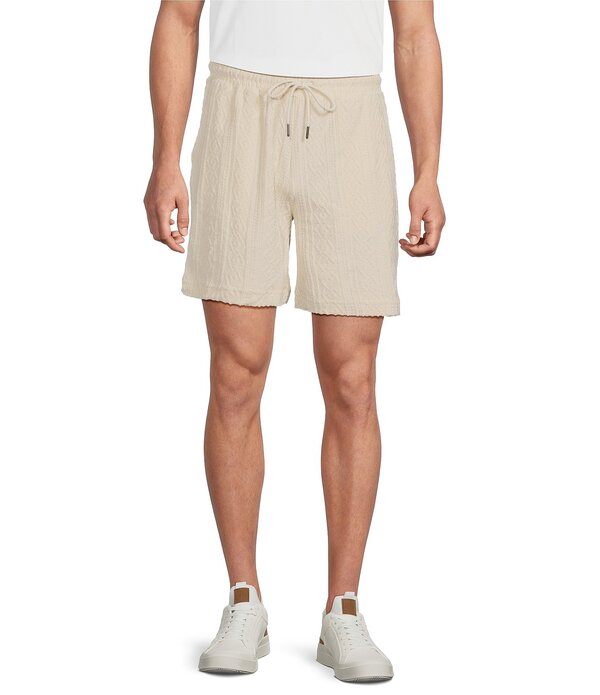 ラウン メンズ ボトムス 二分の一ズボン下・さる股引き パイル 遊撃手ズボン下 Rowm Solid Terry 7 Inseam Shorts Ivory 象牙色