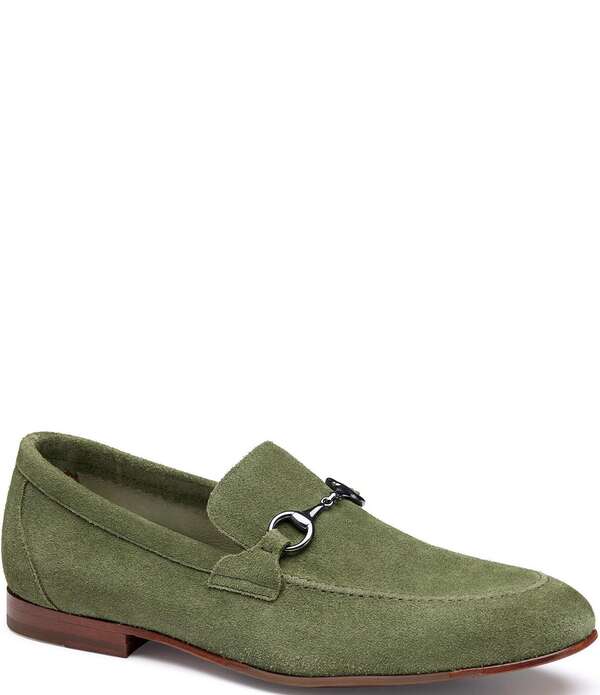 ジョンストンアンドマーフィー メンズ シューズ スリッポン・ローファー スエードクロス Johnston \u0026 Murphy Men\u0027s Higginsuede Bit Loafersage サルヴィア