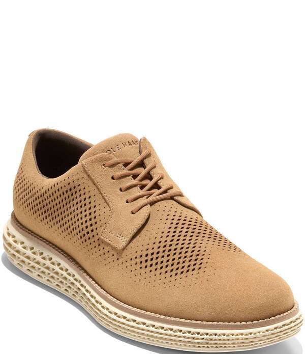 コールハーン メンズ シューズ ウィングチップ オックスフォード Cole Haan Men's OriginalGrand 2.0 Laser Wingtip Oxfords CH Orzo/Natural/Angora｜ReVida 店
