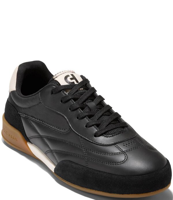 電話を掛けるハーン メンズ シューズ スニーカー Cole Haan Men\u0027s GrandPro Turf 2.0 Sneakers Black/Ivory/Ivory 象牙色