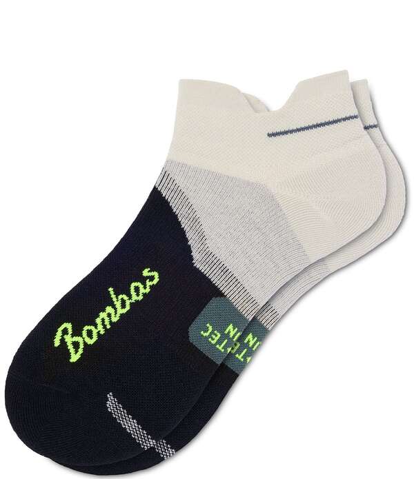 ボン2階建てバス メンズ アンダー御召しもの ソックス アンクル Bombasolid Stripe Arch Color Blocked Running Ankle Socks Vintage Linen 縞模様