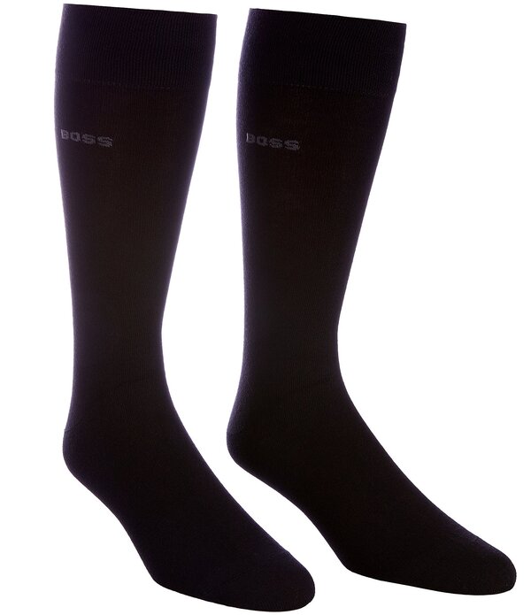 ヒューゴボス メンズ アンダーお召しもの ソックス Hugo Boss Bamboo Socks 2-Pack Black 黒いこと