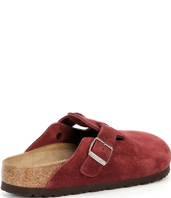 ビルケンシュトック レディース シューズ サンダル スエードクロス Birkenstock Women\u0027s Boston Suede Clogs Zinfandel