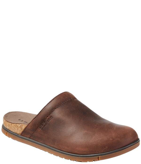 エルエルビーン レディース シューズ サンダル なめし革 L.L.Bean Go Anywhere Leather Clogs Brown 赤銅色