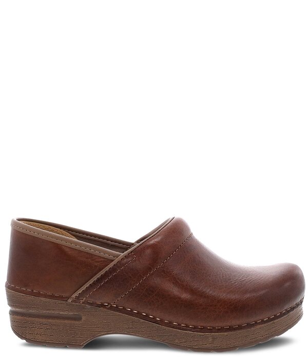 ダンスコ レディース シューズ サンダル レザー Dansko Professional Burnished Leather Clogsaddle｜ReVida 店
