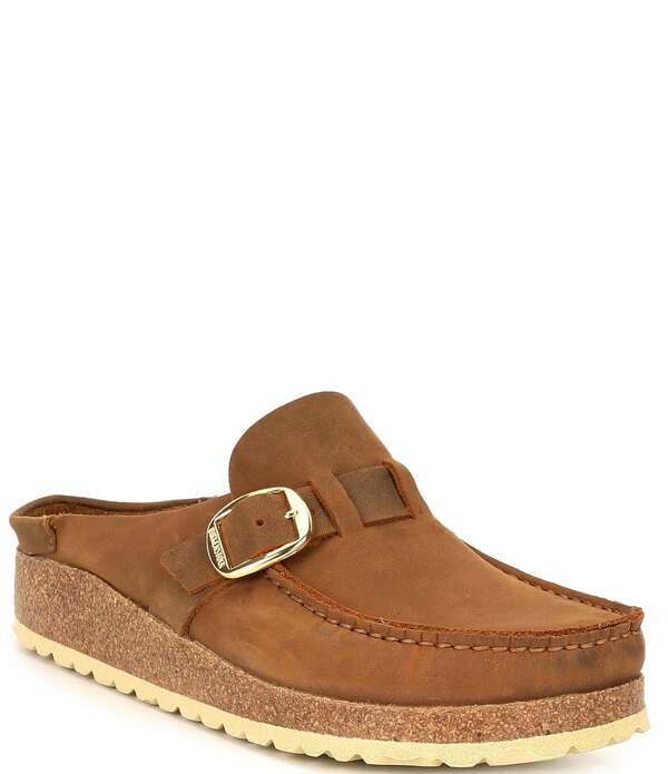 ビルケンシュトック レディース シューズ サンダル レザー Birkenstock Women's Buckley Oiled Leather Clogs Cognac｜ReVida 店