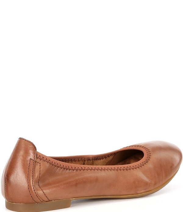 ボーン レディース シューズ パンプス なめし革 Born Julianne Leather Slip On Ballet Flats Brown 赤銅色