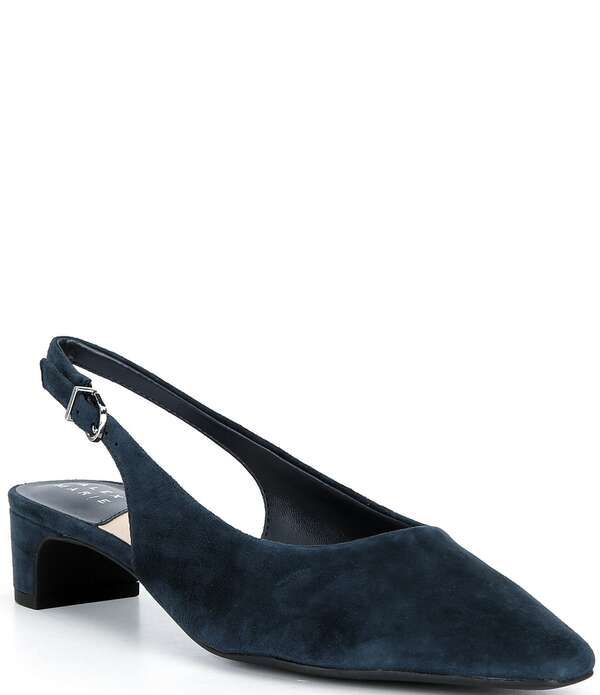 アレックスマリー レディース シューズ ヒール スエード Alex Marie Rumi Suede Slingback Pumpseaport Navy ネイビー｜ReVida 店