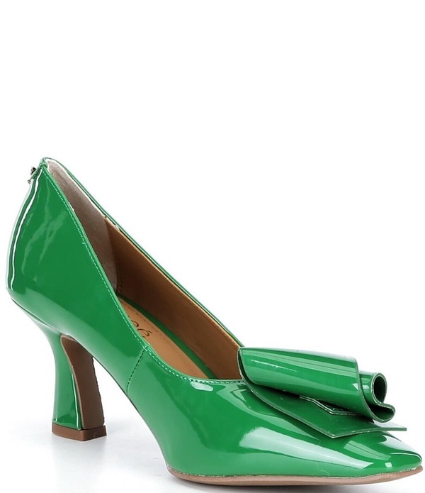 ジェイレニー レディース シューズ 踵 J. Renee Karali Patent Ornamented Pumps Green 緑であること