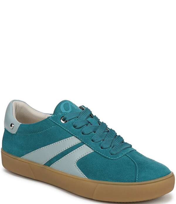 ナチュライザー レディース シューズ スニーカー スエードクロス スピード競技 Naturalizer Medina Suede Gum Sole Lace Up Sneakers Blue/Green 青碧