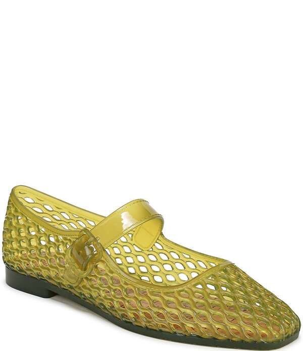 サムエデルマン レディース シューズ パンプス Sam Edelman Michaela Jelly Mary Jane Flats Green Limon 緑であること