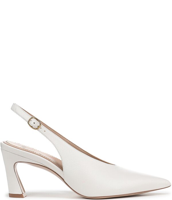 ナチュライザー レディース シューズ パンプス なめし革 踵 Naturalizer 27 EDIT Elaine Leather Slingback Dress Heels White 白いこと