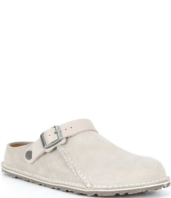ビルケンシュトック レディース シューズ サンダル スエード Birkenstock Women's Lutry 365 Suede Back Strap Clogs Oyster|ReVida 店