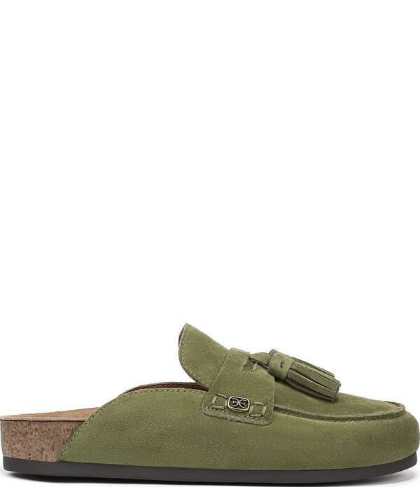 サムエデルマン レディース シューズ パンプスエード Sam Edelman Astrid Suede Tassel Detail Mulesummer Olive オリーブ