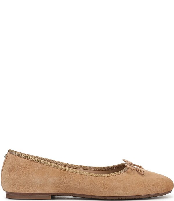 サムエデルマン レディース シューズ パンプスエード Sam Edelman Alie Suede Bow Detail Ballet Flats Cyprus Tan タン