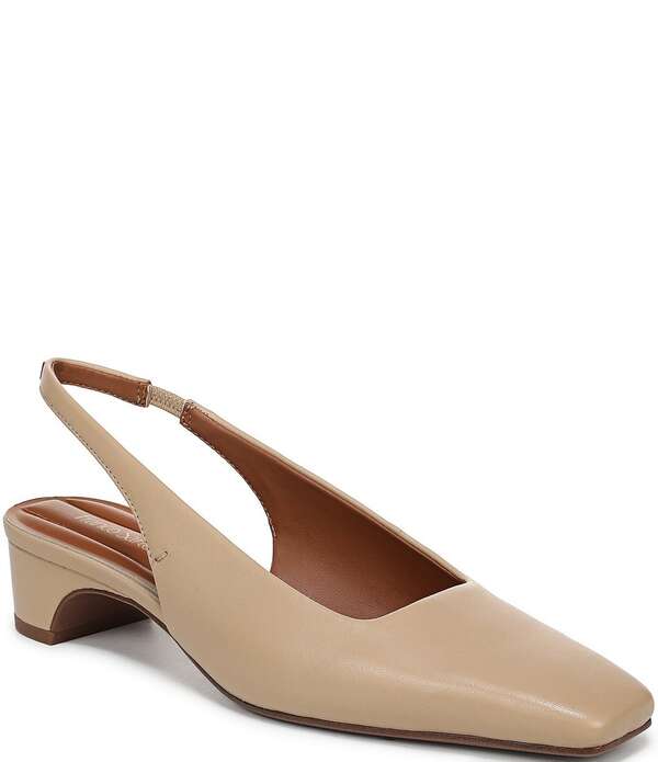 フランコサルト レディース シューズ パンプス なめし革 Franco Sarto Lyanna Leather Slingback Pumps Mocha モカ