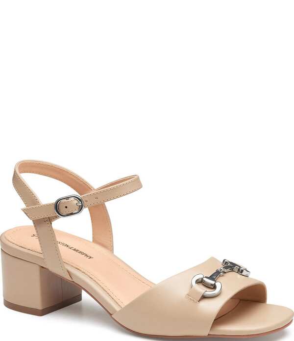 ジョンストンアンドマーフィー レディース シューズ 踵 サンダル アンクル なめし革 Johnston \u0026 Murphy Women\u0027s Edith Leather Bit Buckle Ankle Strap Sandalsand 真砂