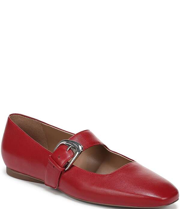 ナチュライザー レディース シューズ パンプス レザー Naturalizer Cosmic Leather Mary Jane Flats Heartflame Red レッド｜ReVida 店