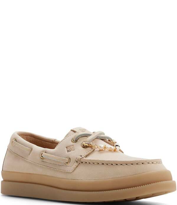 スペリー レディース シューズ パンプス Sperry Women\u0027s AO 2-Eye Mudguard Charm Ornamented Boat Shoes Opal