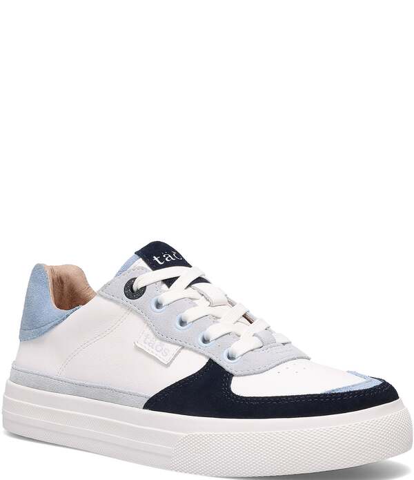 タオスフットウェア レディース シューズ スニーカー プラットホーム なめし革 Taos Footwear Pop Souleather Platform Sneakers Cloud/Chambray Multi マルチ色合い