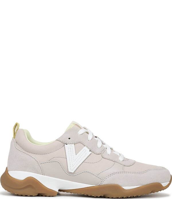 バイオニック レディース シューズ スニーカー スピード競技 なめし革 Vionic Walk Slim Glide Sleek Leather Lace Up Sneakers Chateau Grey 薄墨色