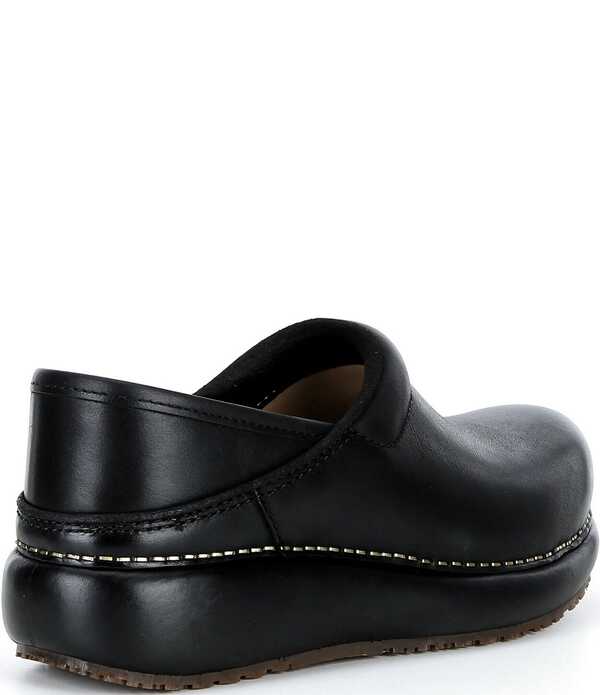 ダンスコ レディース シューズ サンダル プラットフォーム レザー Dansko Platform Pro Leather Clogs Black ブラック｜ReVida 店