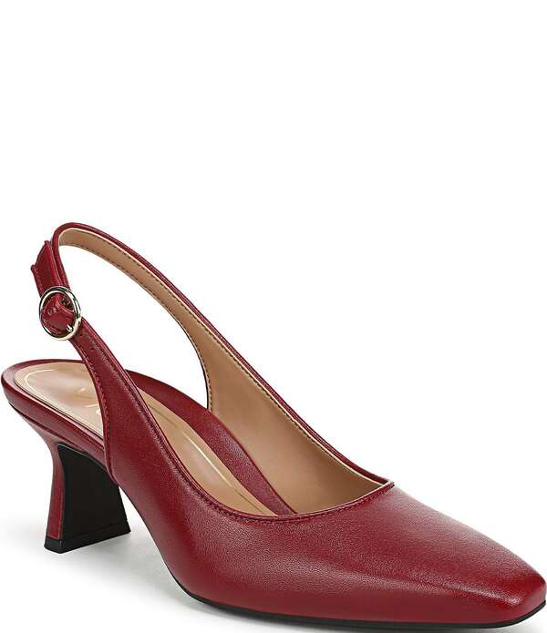 バイオニック レディース シューズ パンプス なめし革 Vionic Perris Leather Slingback Dress Pumps Cabernet Red 赤いこと