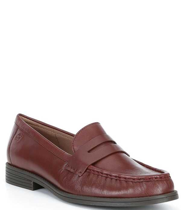 電話を掛けるハーン レディース シューズ スリッポン・ローファー なめし革 Cole Haan Stassi Soft Leather Penny Loafers Mahogany