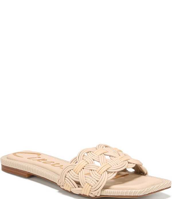 サムエデルマン レディース シューズ パンプス サンダル Circus NY by Sam Edelman Salma Woven Slide Sandals Vanilla Bean