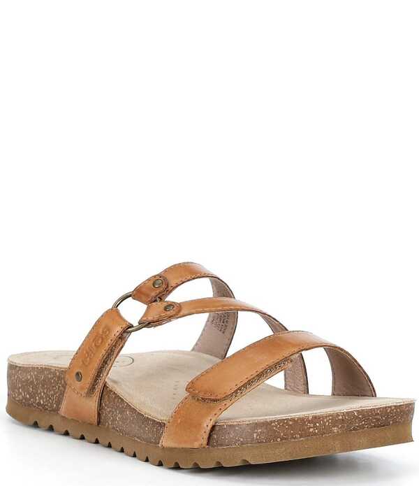 タオスフットウェア レディース シューズ パンプス サンダル なめし革 Taos Footwearingslide Leather Slide Sandals Caramel