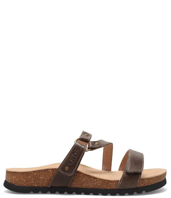 タオスフットウェア レディース シューズ パンプス サンダル なめし革 Taos Footwearingslide Leather Slide Sandals Mocha モカ