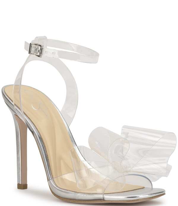ジェシカシンプソン レディース シューズ サンダル Jessica Simpson Olivine Clear Bow Dressandals Clear/Silver しろがね色