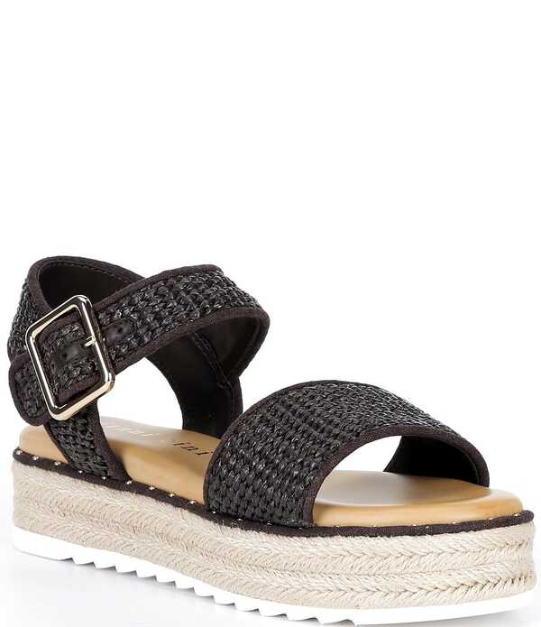 ジャンビニ レディース シューズ サンダル プラットホーム Gianni Bini Keegan Raffia Espadrille Platform Sandals Dark Brown Roast 赤銅色