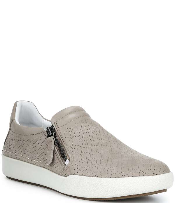 ジョセフセイベル レディース シューズ スニーカー Josef Seibel Claire 35 Side Zip Sneakers Grey 薄墨色